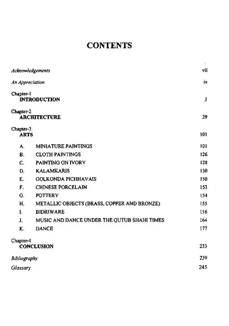 Arts and Architecture of Qutub Shahi Times- Lesser Known Monuments - Indya