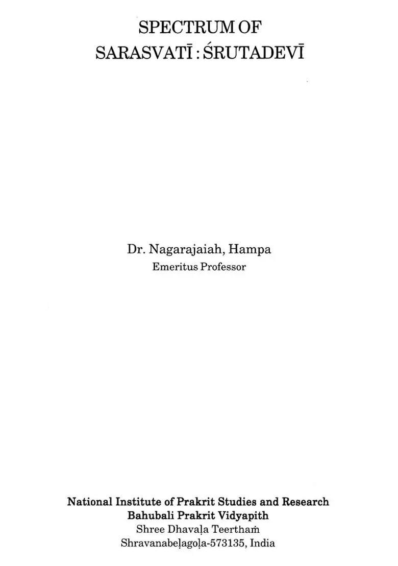 Spectrum of Sarasvati: Srutadevi - Indya