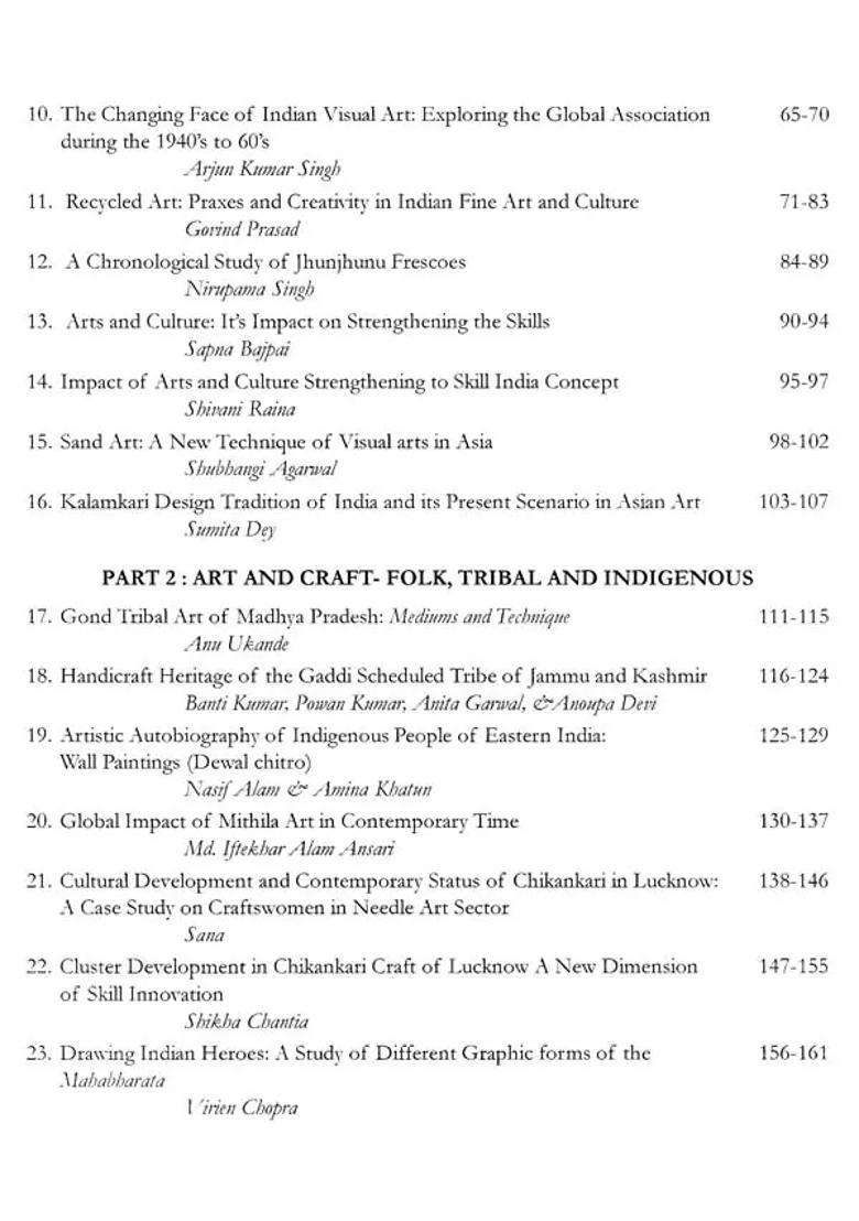 Historical Fine Arts and Asian Culture- An Art Craft and Skill Designing with Science and Technolgy - Indya