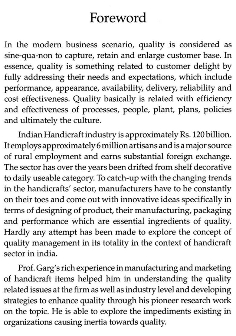 Managing Quality In Indian Handicraft Industry - Indya