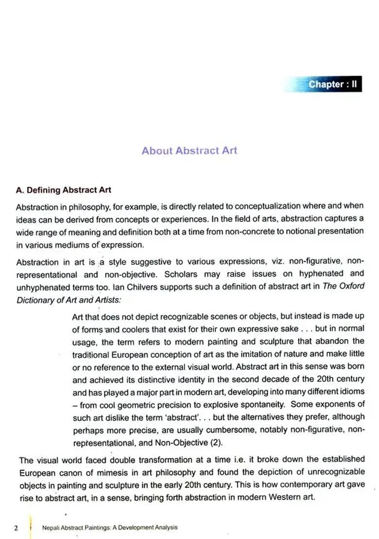 Nepali Abstract Paintings : A Development Analysis - Indya