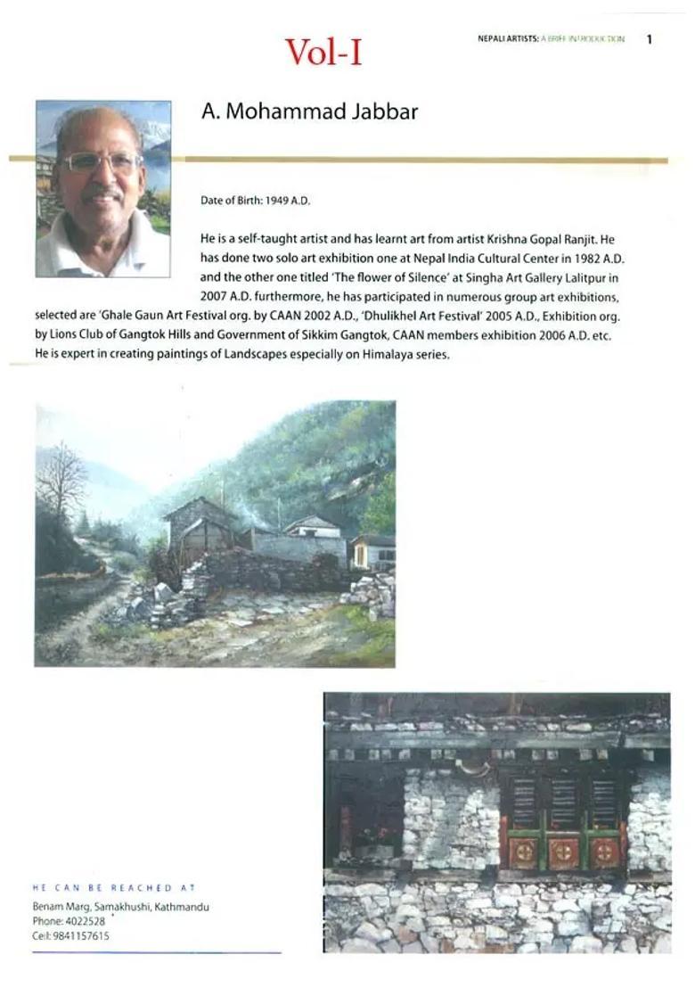 Nepali Artists- A Brief Introduction (Set of 2 Volumes) - Indya