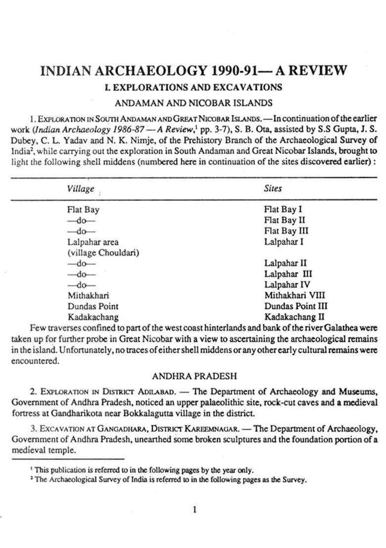 Indian Archaeology 1990-91 - A Review - Indya