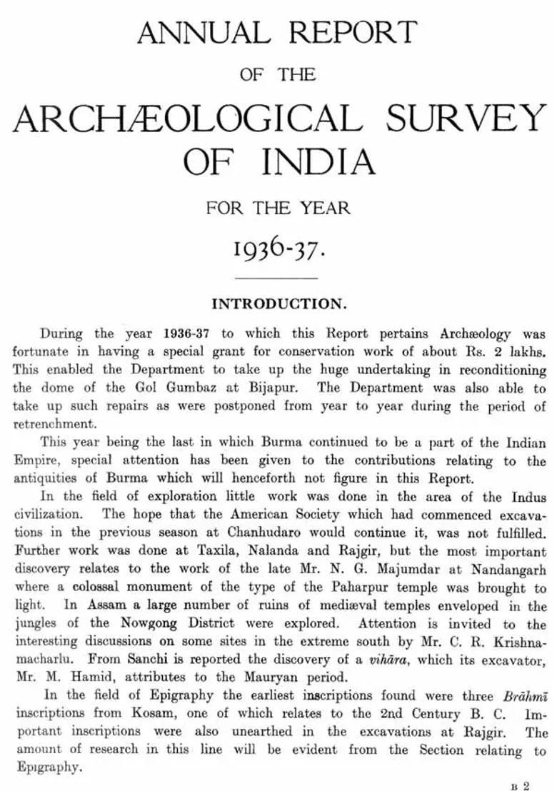 Annual Report - 1936 to 1937 - Indya