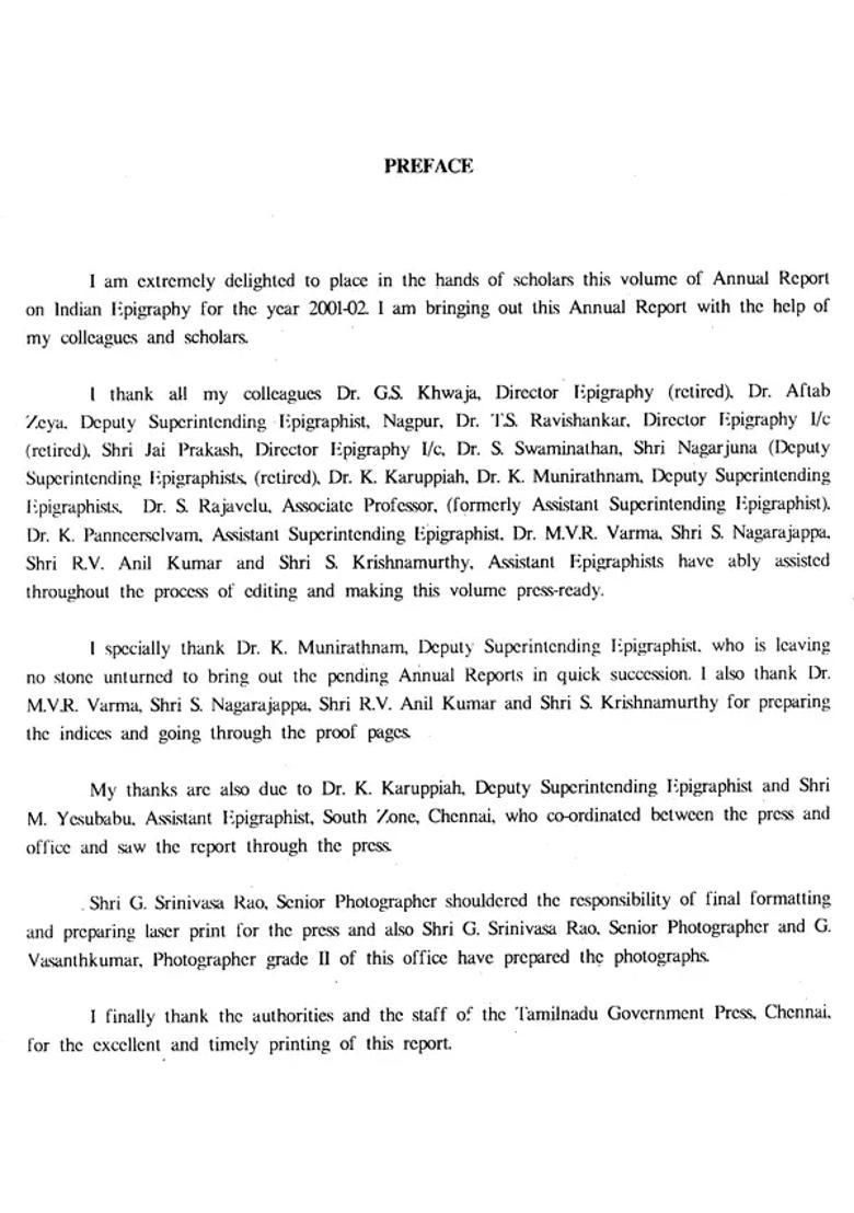 Annual Report on Indian Epigraphy for 2001-02 - Indya