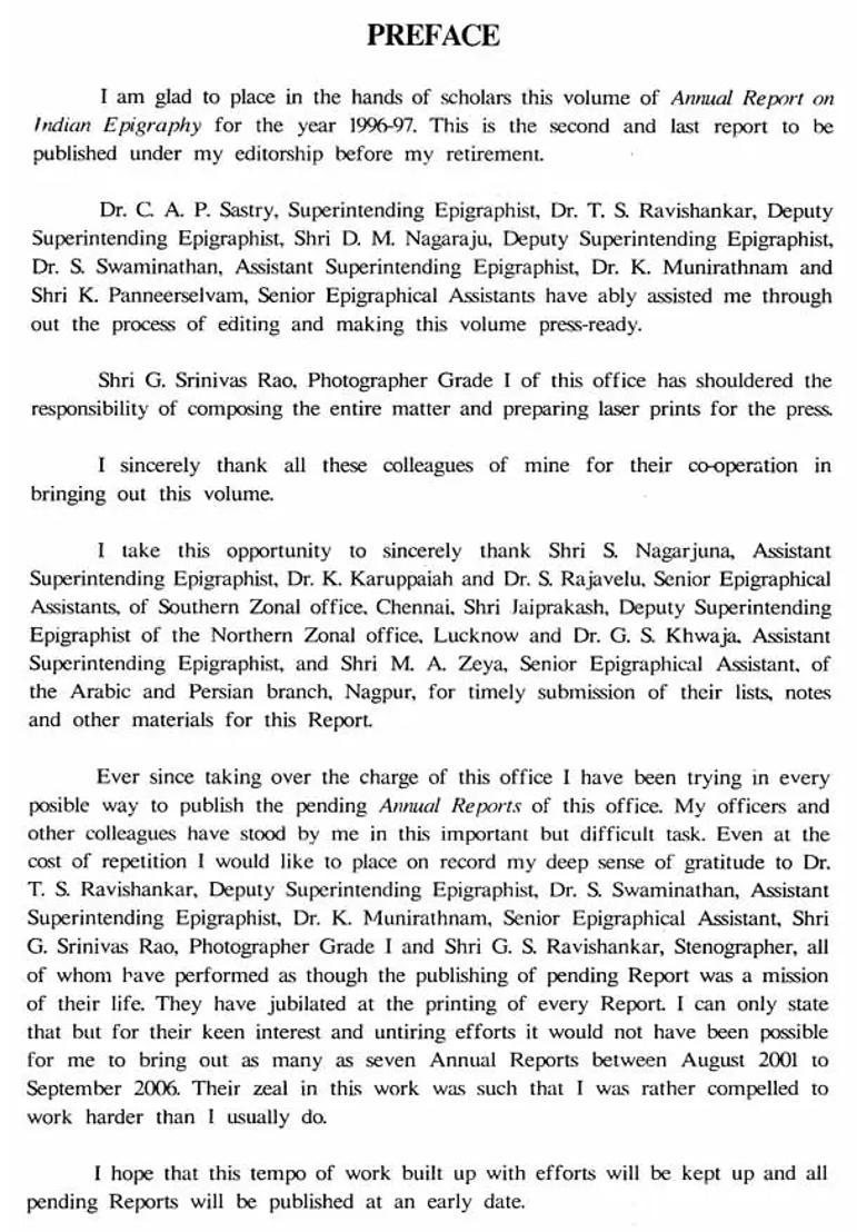 Annual Report on Indian Epigraphy For 1996-97 - Indya