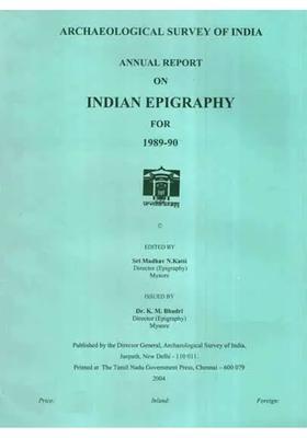 Annual Report on Indian Epigraphy For 1989-90