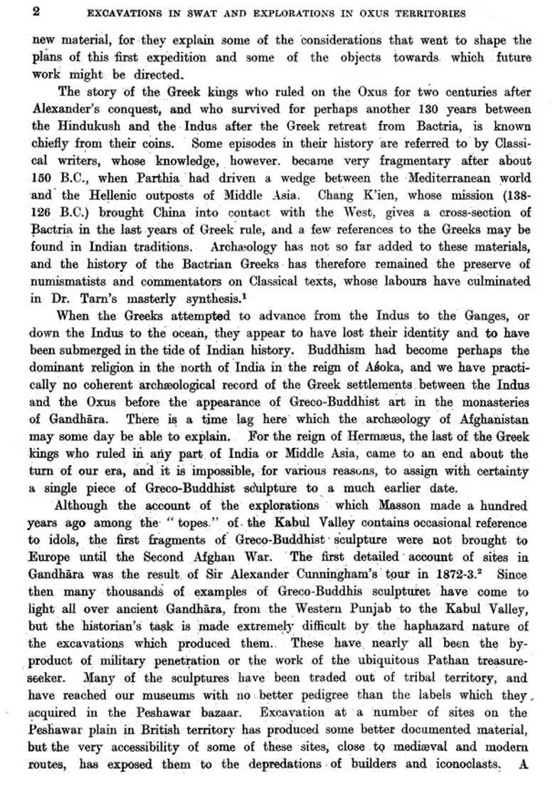 Excavationsz Swat and Explorations in the Oxus Territories of Afghanistan, Evert Barger and Philip wright- Memoirs of Archaeological Survey of India (N0-64) - Indya