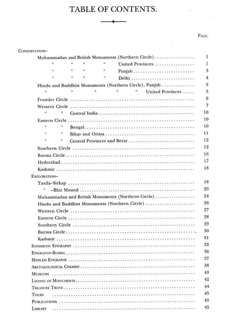 Annual Report of Archaeological Survey of India (1919-1920) - Indya