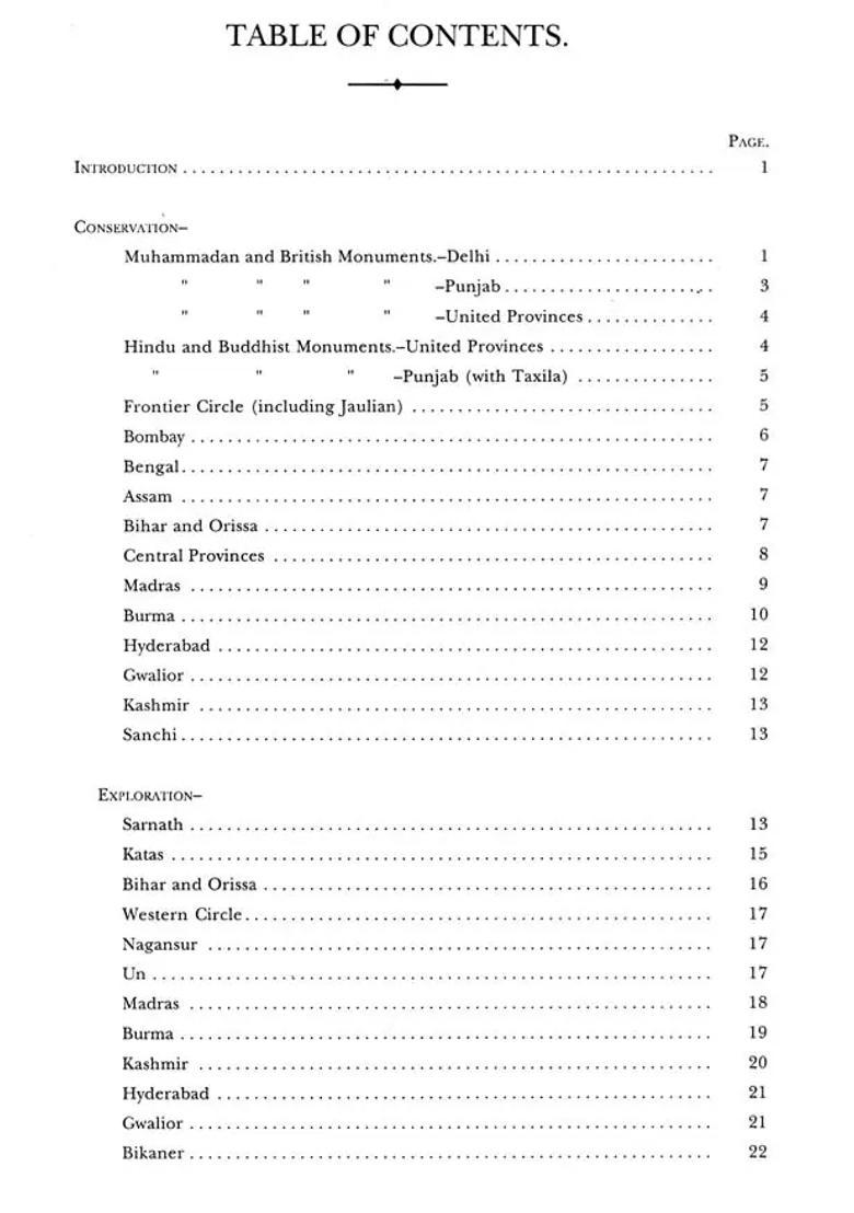 Annual Report of Archaeological Survey of India (1918-1919) - Indya