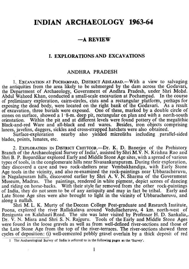 Indian Archaeology 1963-64 A Review (An Old and Rare Book) - Indya