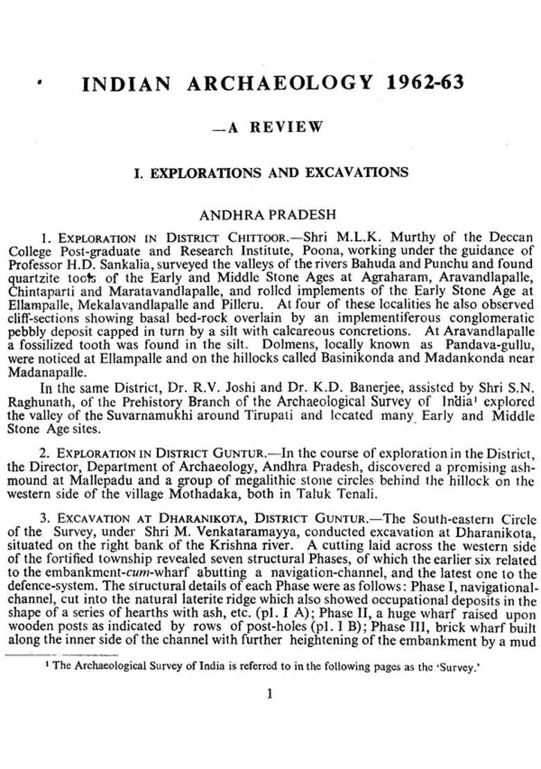 Indian Archaeology 1962-63 A Review (An Old and Rare Book) - Indya