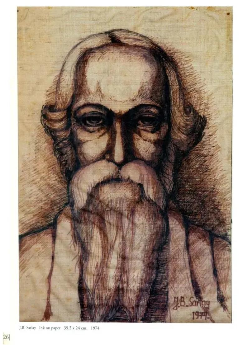 Rabindranath - Portraits and Self Portraits - Indya