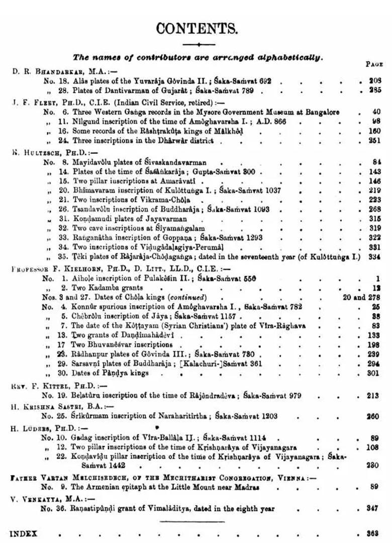Epigraphia Indica - Volume VI, 1900-01 (An Old and Rare Book) - Indya