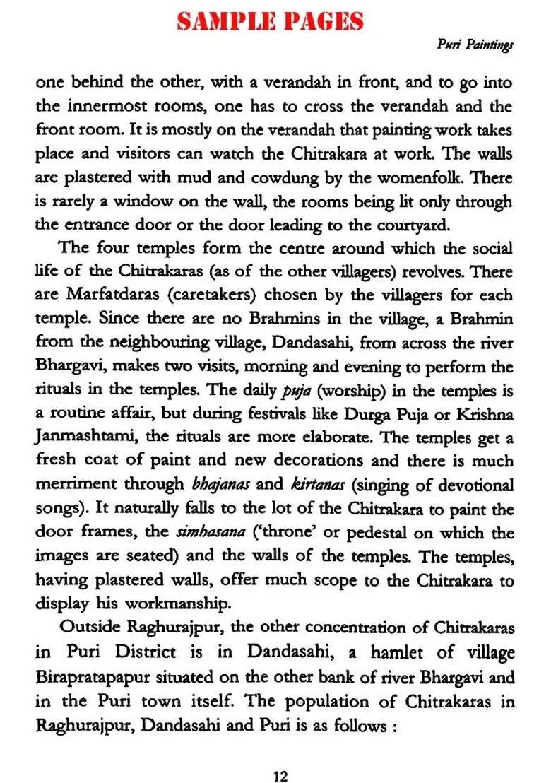 Puri Paintings - The Chitrakara and His Work - Indya