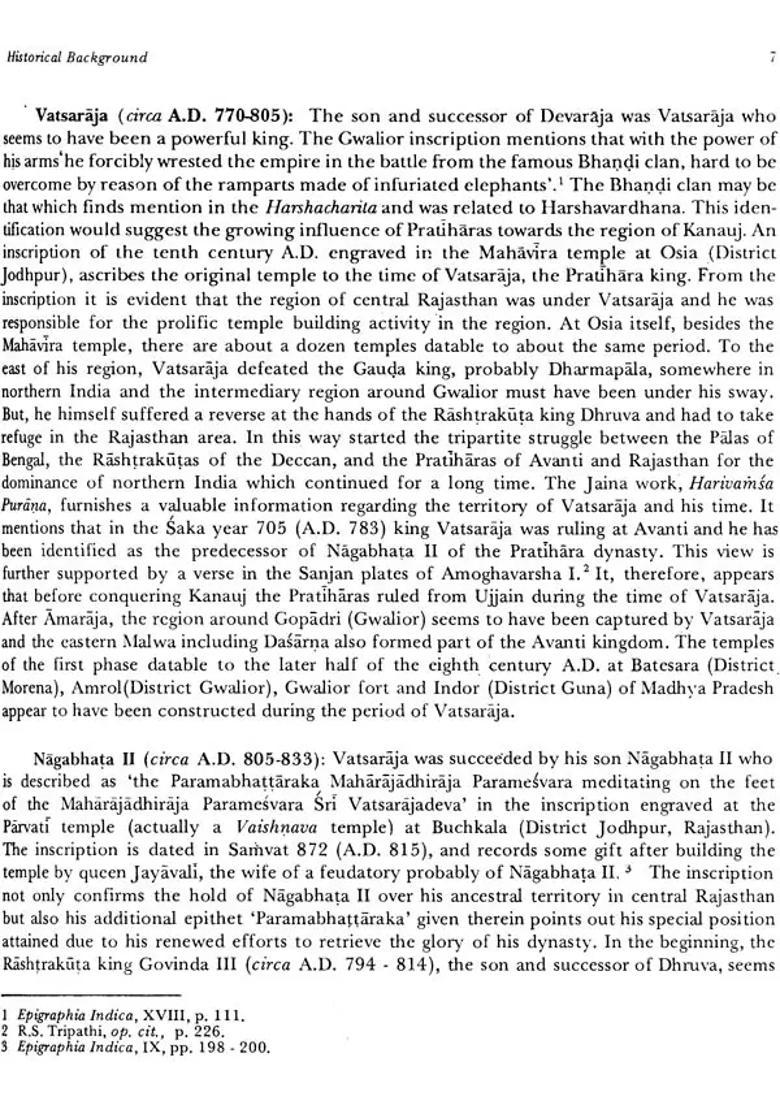 Temples of the Pratihara Period in Central India - Indya