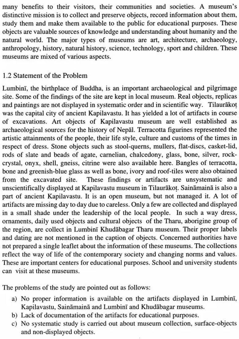 The Museums in the Area of Lumbini and Kapilavastu - Indya