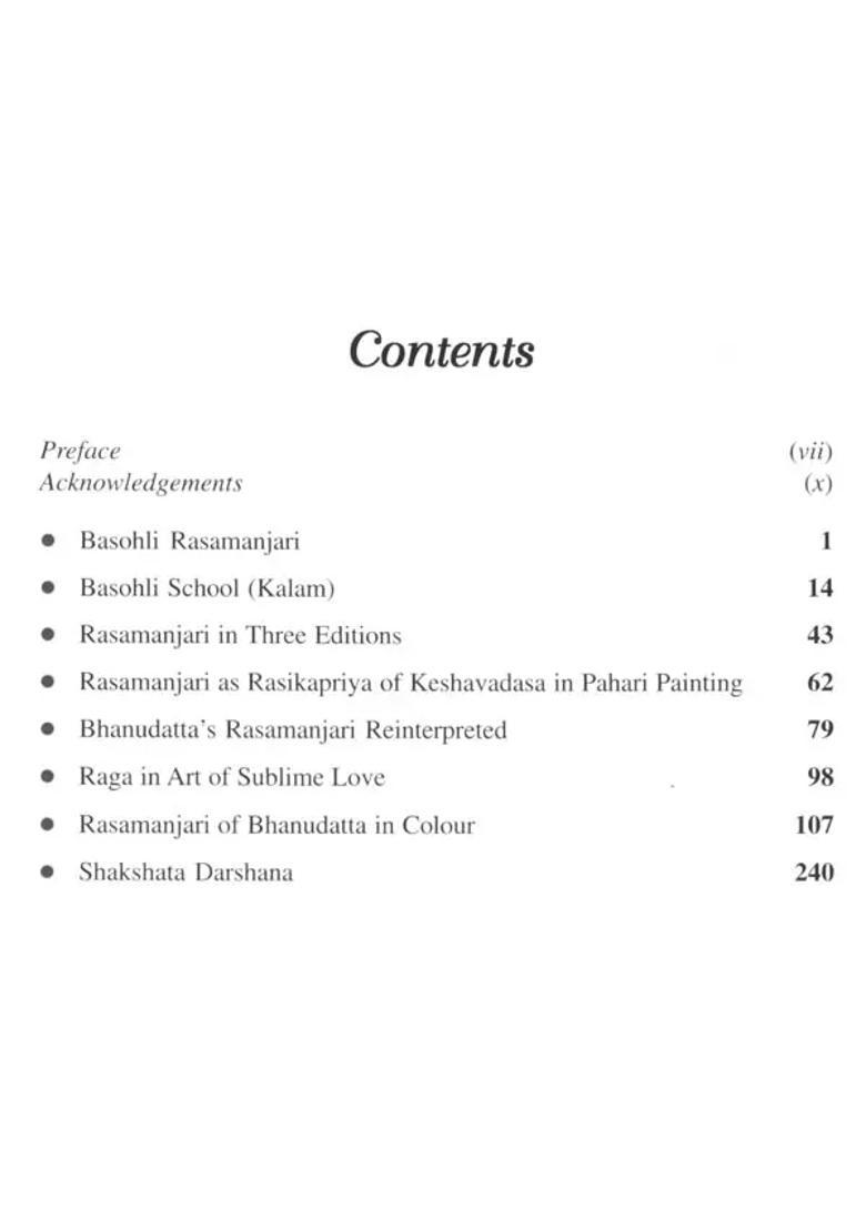 Rasamanjari The Nectarous Ocean (Pahari Miniature Painting) - Indya