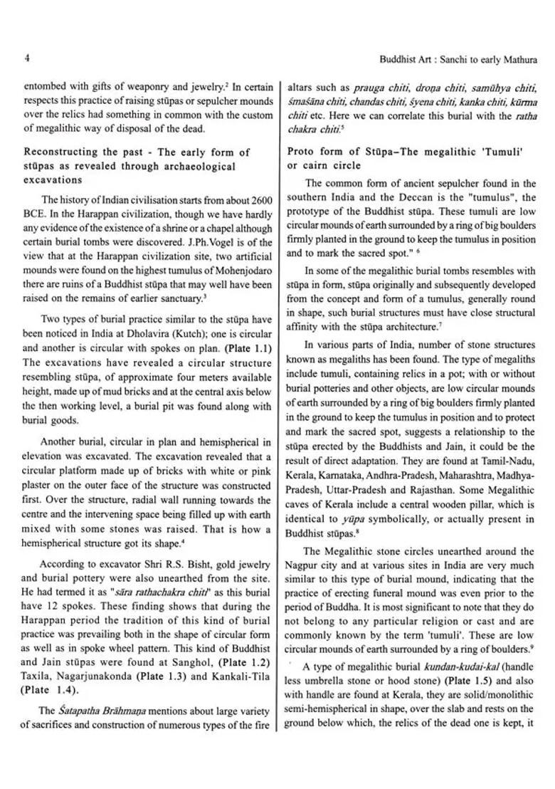 Buddhist Art- Sanchi to Early Mathura (Set of 2 Volumes) - Indya