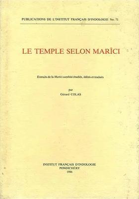 Le Temple Selon Marici (An Old and Rare Book)