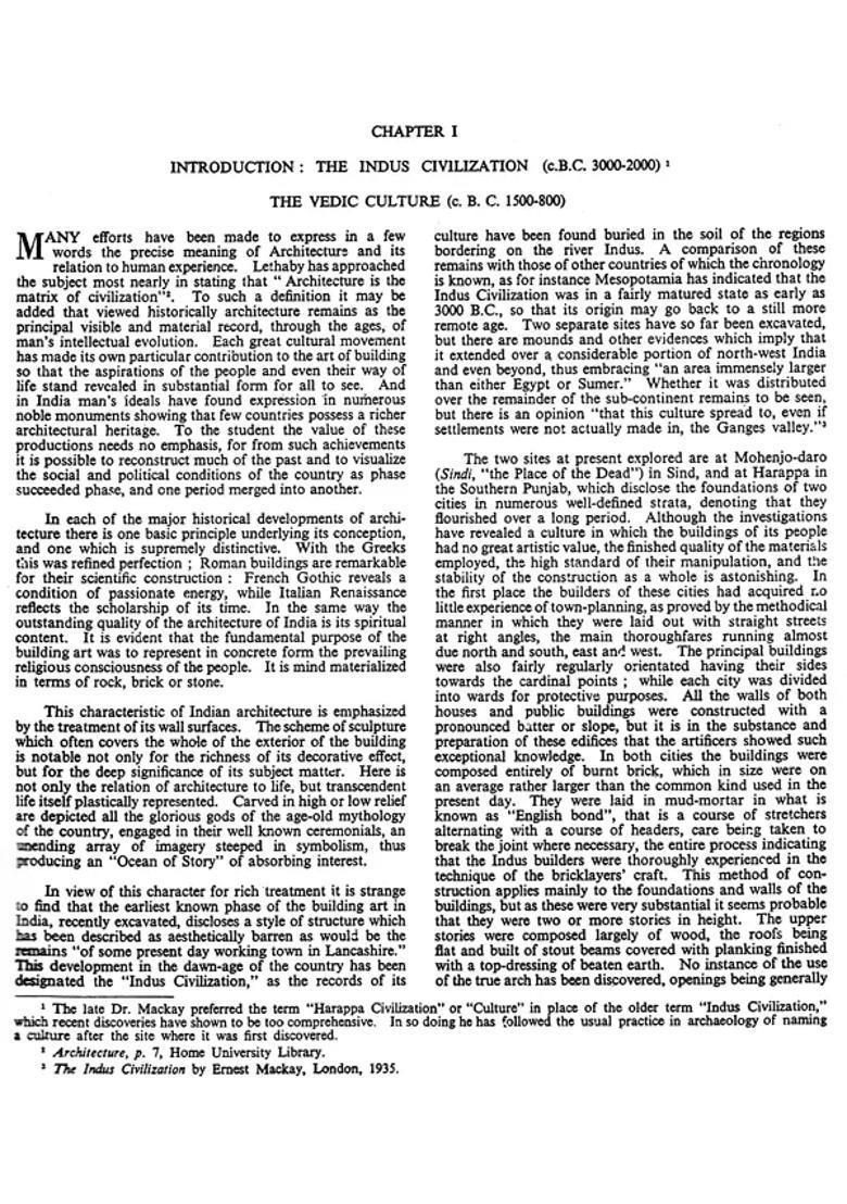 Indian Architecture- Buddhist and Hindu Periods (With Over 500 Drawings, Photographs, Maps and Color Plates) - Indya