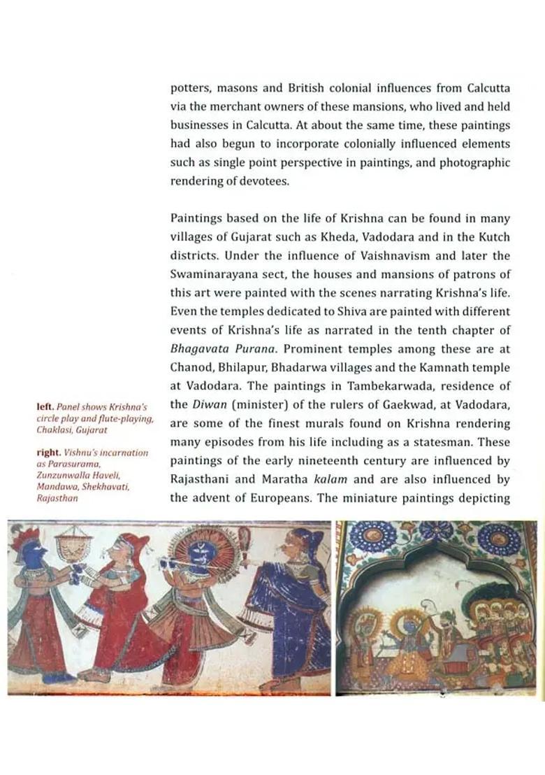 The Legend of Krishna in Wall Paintings of Gujarat and Rajasthan - Indya