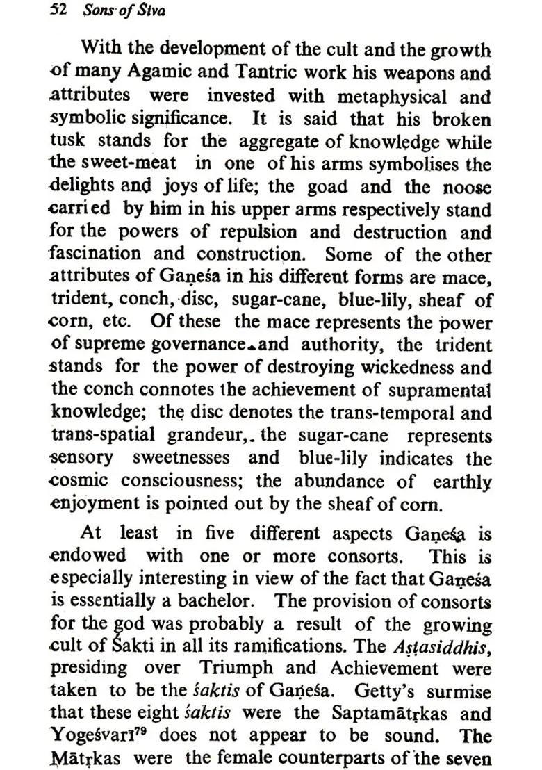 Sons of Siva (A Study in The Religious Cults of Ganesa and Karttikeya) - Indya