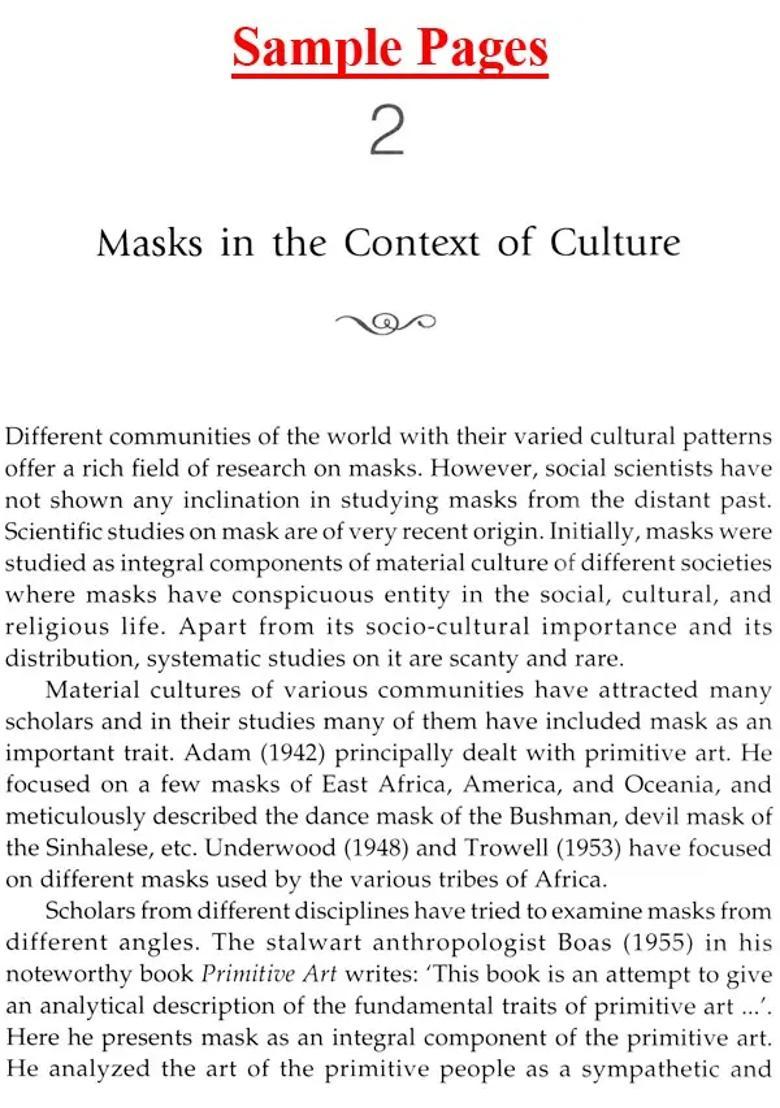 The Tradition of Mask in Indian Culture - An Anthropological Study of Majuli, Assam - Indya