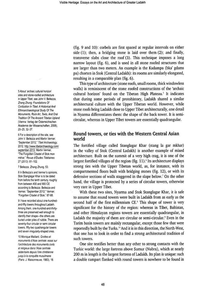 Visible Heritage (Essays on the Art and Architecture of Greater Ladakh) - Indya