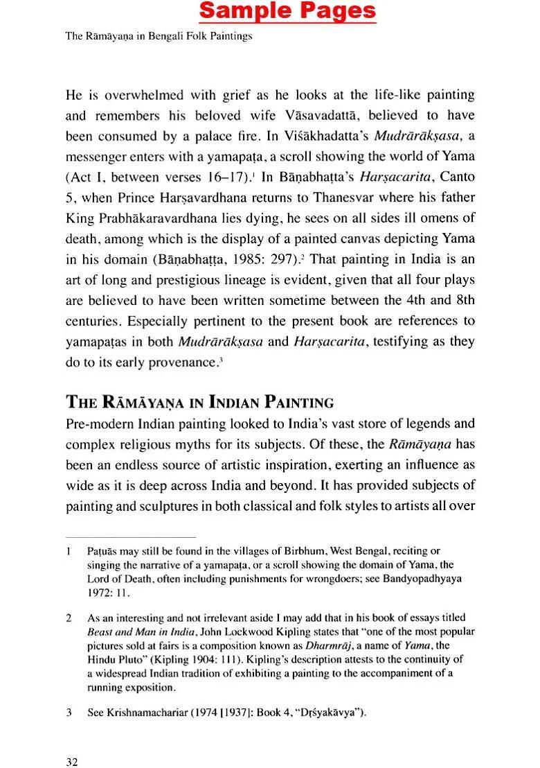 The Ramayana in Bengali Folk Paintings - Indya