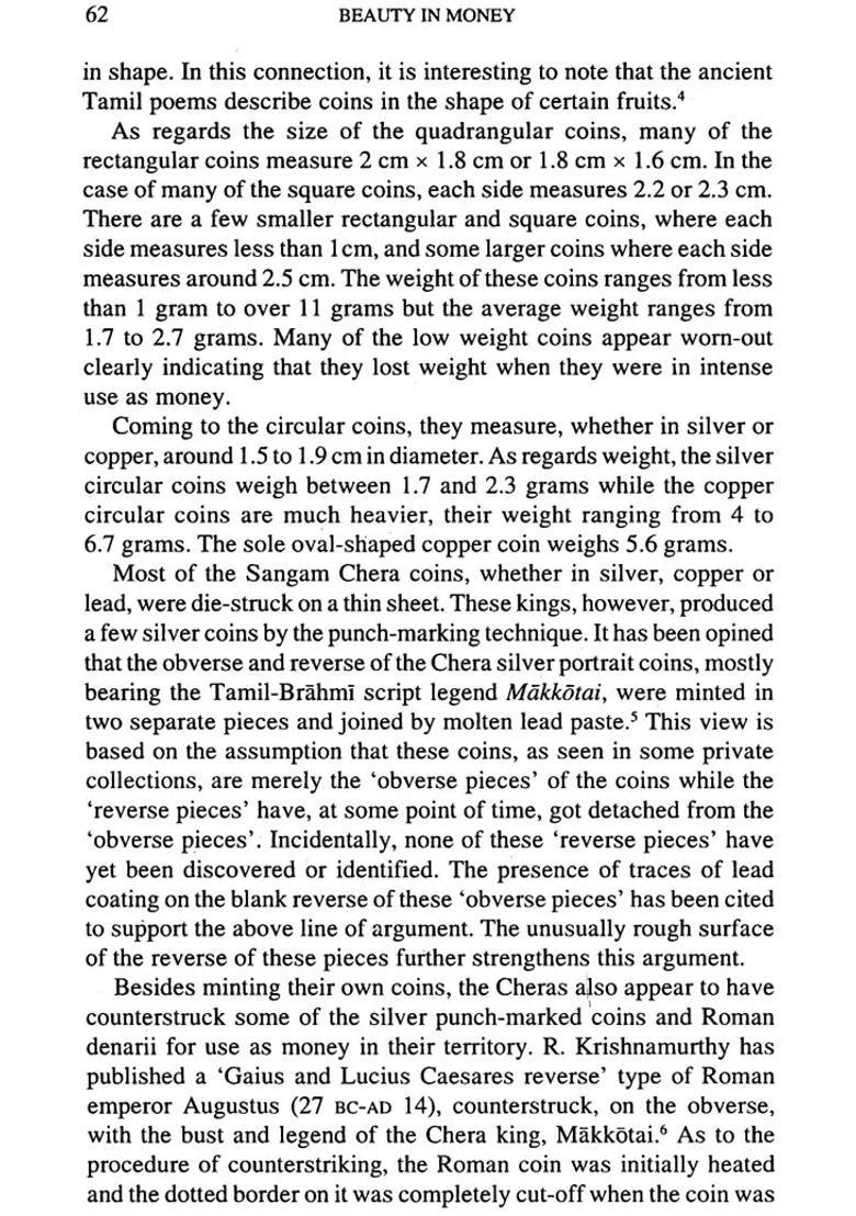 Beauty in Money (Numismatic Art and Technology of Early South India) - Indya