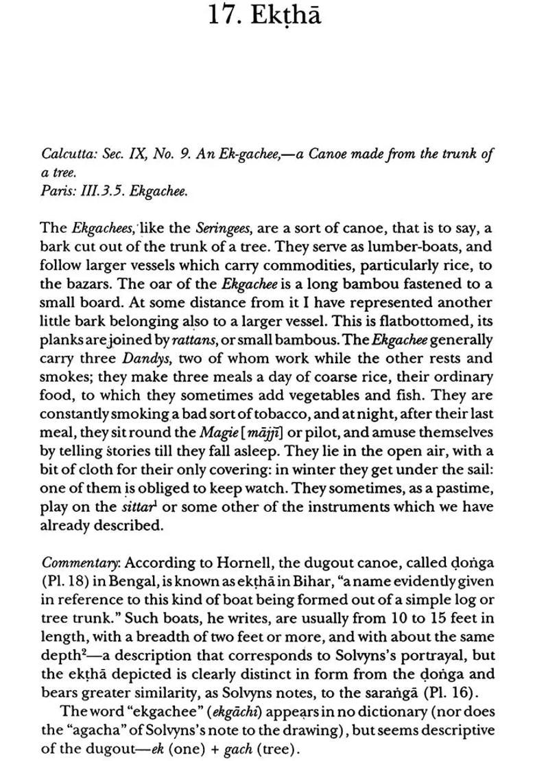 Boats of Bengal (Eighteenth Century Portraits by Balthazar Solvyns) (An Old and Rare Book) - Indya
