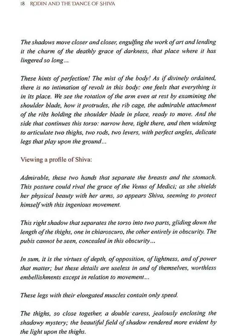 Rodin and The Dance of Shiva - Indya