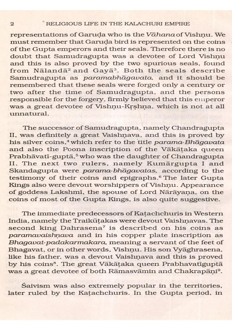 Religious Life in the Kalachuri Empire (An Old and Rare Book) Only 1 Quantity Available - Indya