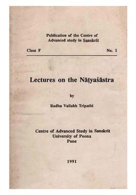 Lectures on Natyasastra (An Old and Rare Book)