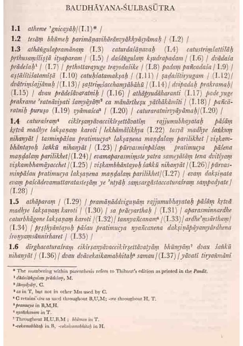 The Sulbasutra- Baudhayana, Apastamba, Katyayana and Manava with Text, English Translation and Commentary (An Old and Rare Book) - Indya