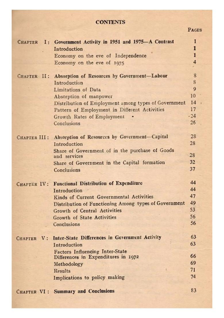 The Trend of Government Activity in India Since Independence- A Research Report (An Old and Rare Book) Only 1 Quantity Available - Indya