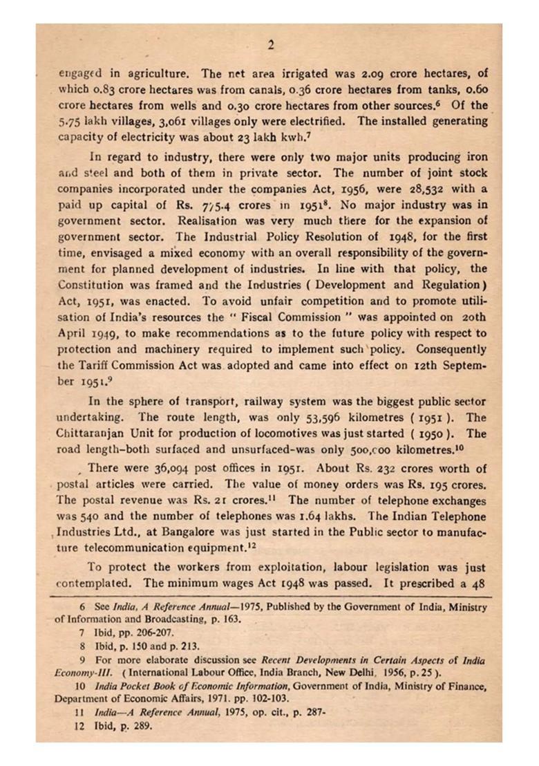 The Trend of Government Activity in India Since Independence- A Research Report (An Old and Rare Book) Only 1 Quantity Available - Indya