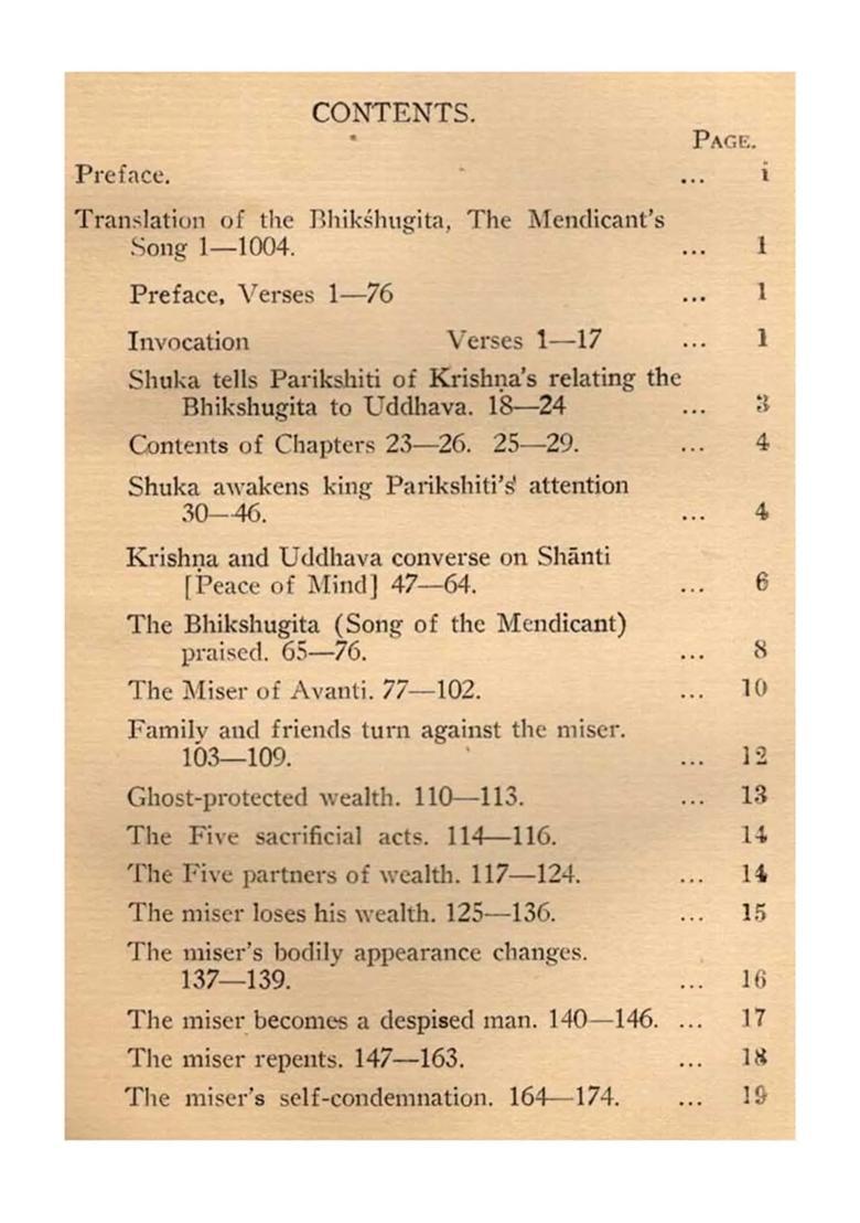 Bhikshugita the Mendicant