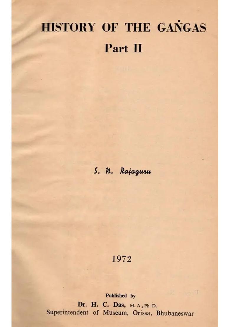 History of the Gangas (An Old and Rare Book Part - II) - Indya