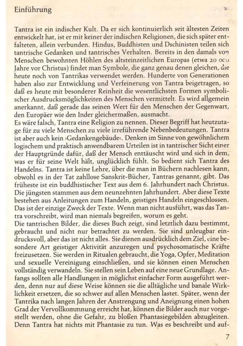 Tantra: Der Indische Kult Der Ekstase (An Old and Rare Book in German) - Indya