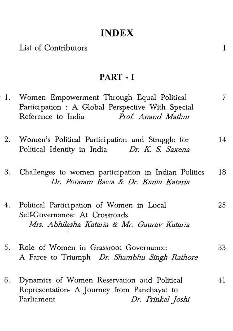 Power Politics And Women In India - Indya