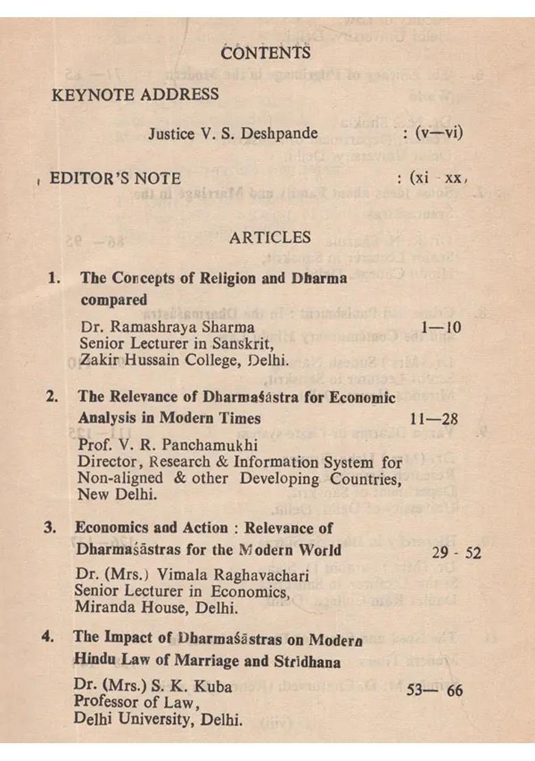 Dharma Shastra in Contemporary Times (An Old and Rare Book) - Indya