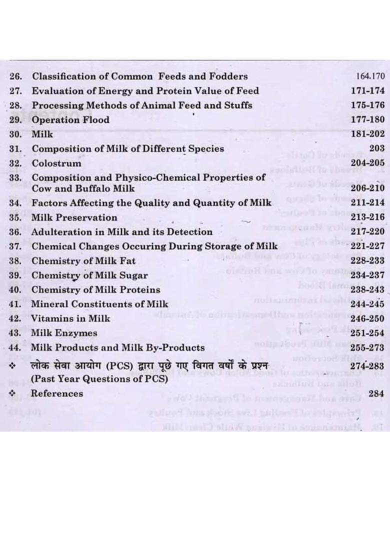 Animal Husbandry and Dairying- At a Glance (Objective Type Questions) - Indya