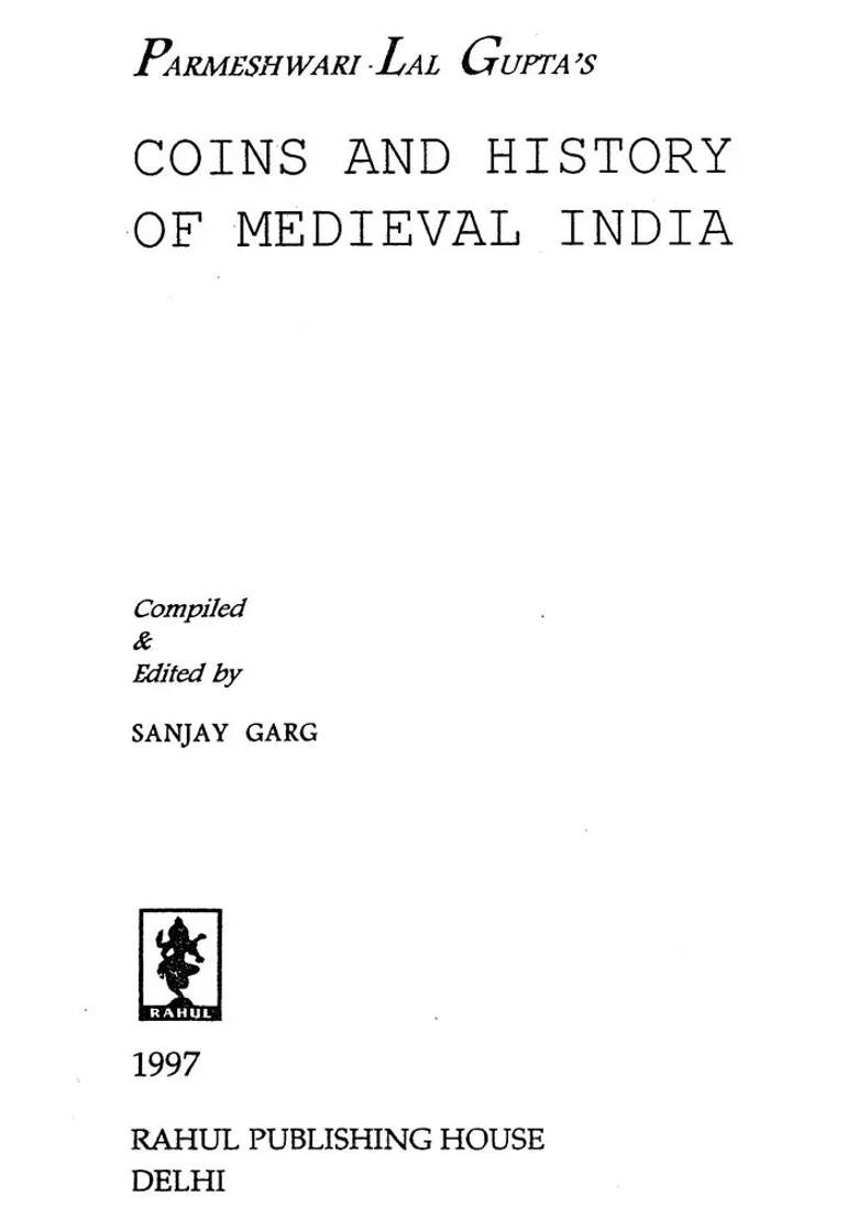 Coins & History of Medieval India - Indya