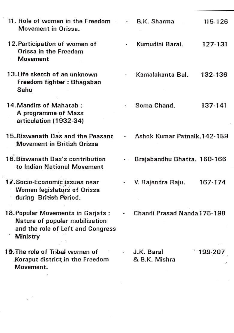 Reflections on the National Movement in Odisha - Indya