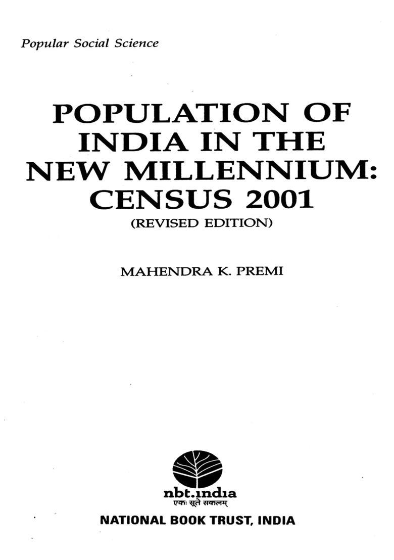 Population of India in the New Millennium: Census 2001 - Indya