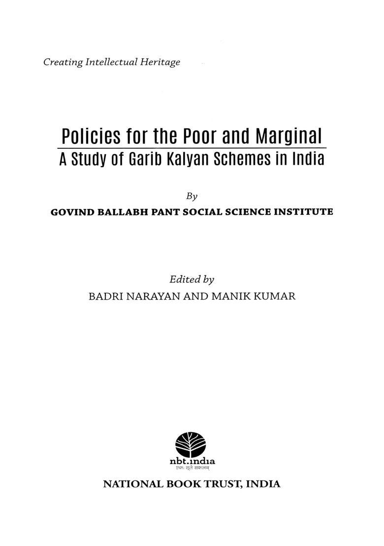 Policies for the Poor and Marginal: A Study of Garib Kalyan Schemes in India - Indya