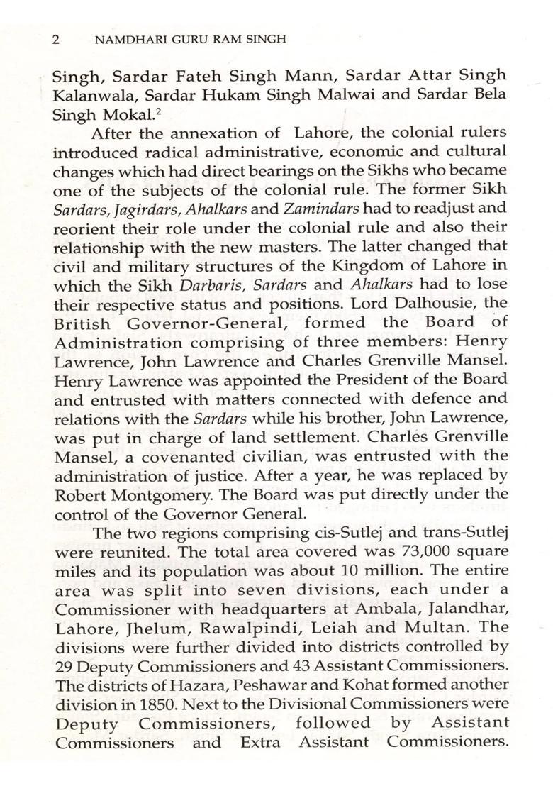 Namdhari Guru Ram Singh - Indya