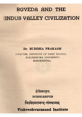 Rgveda and the Indus Valley Civilization (An Old and Rare Book)